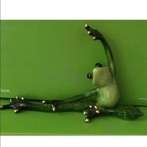 Yoga Frog Figurine